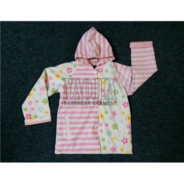 Beautiful Kids Rainwear com revestimento de PU